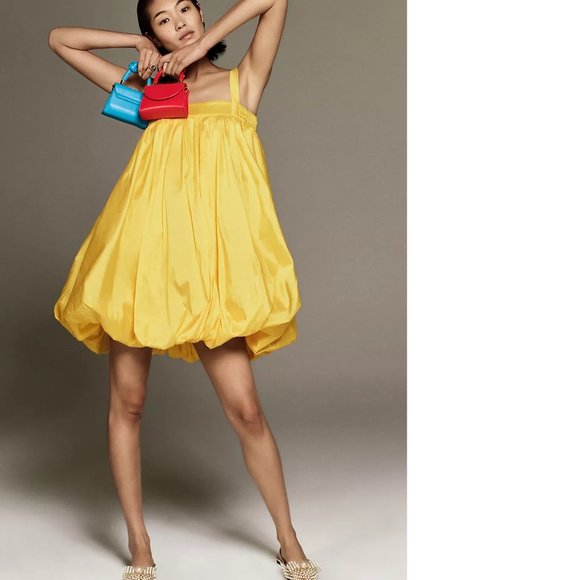 Anthropologie Yellow Mini Dress - Picture 2 of 7
